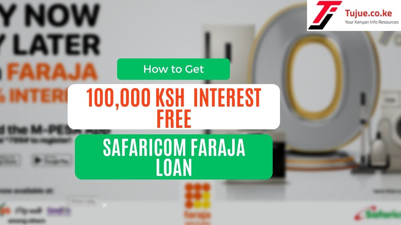 How to Get 100,000 Ksh Interest Free Safaricom Faraja Loan