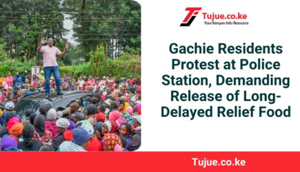 Gachie Residents Protest at Police Station, Demanding Release of Long-Delayed Relief Food