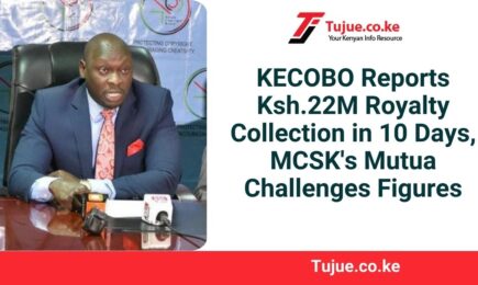 KECOBO Reports Ksh.22M Royalty Collection in 10 Days, MCSK’s Mutua Challenges Figures