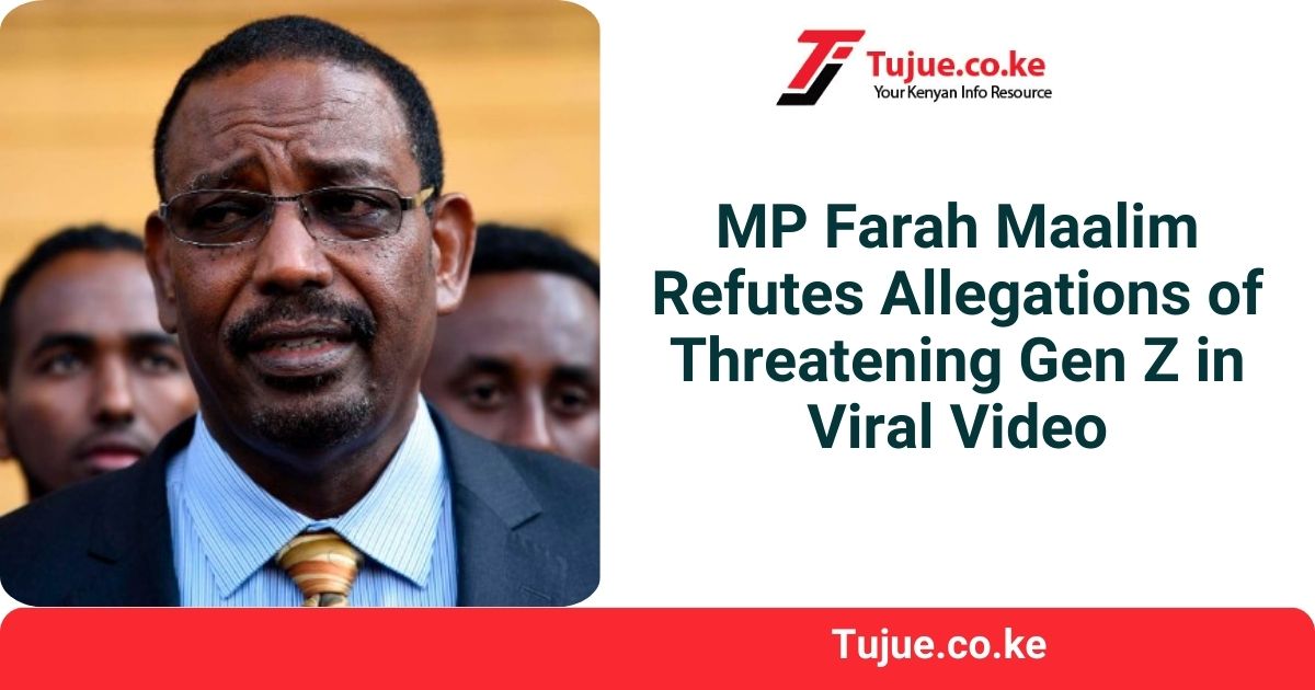 MP Farah Maalim Refutes Allegations of Threatening Gen Z in Viral Video