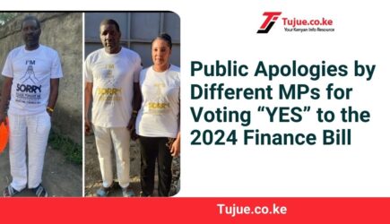 Public Apologies by Different MPs for Voting “YES” to the 2024 Finance Bill