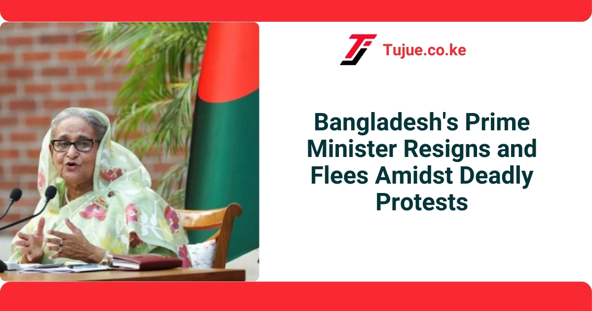 Bangladesh’s Prime Minister Resigns and Flees Amidst Deadly Protests