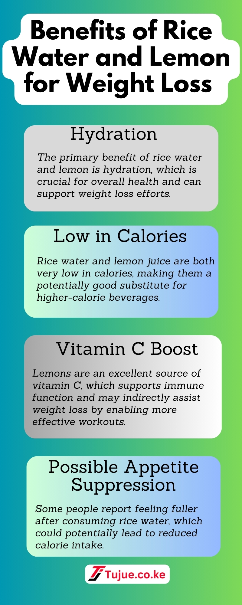 Benefits of Rice Water and Lemon for Weight Loss