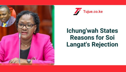 Ichung’wah States Reasons for Soi Langat’s Rejection