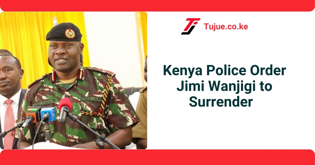 Police Order Jimi Wanjigi to Surrender