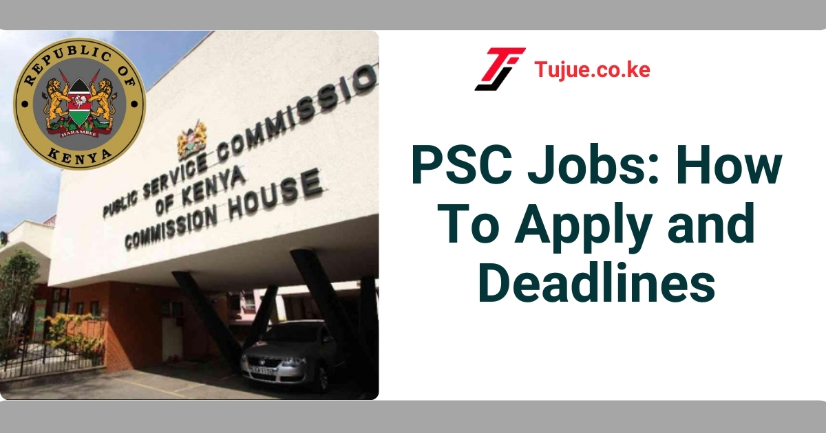 PSC Jobs: How To Apply and Deadlines