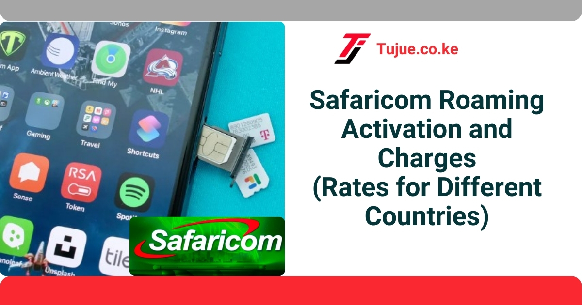 Safaricom Roaming Activation and Charges