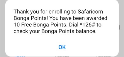 Bonga Points enrolled