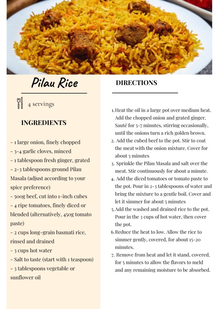 How to Cook Pilau Rice 