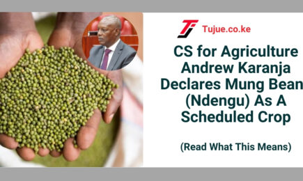 CS for Agriculture Andrew Karanja Declares Mung Beans (Ndengu) As A Scheduled Crop