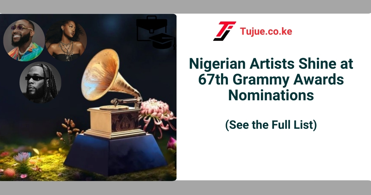 Nigerian Artists Shine at 67th Grammy Awards Nominations