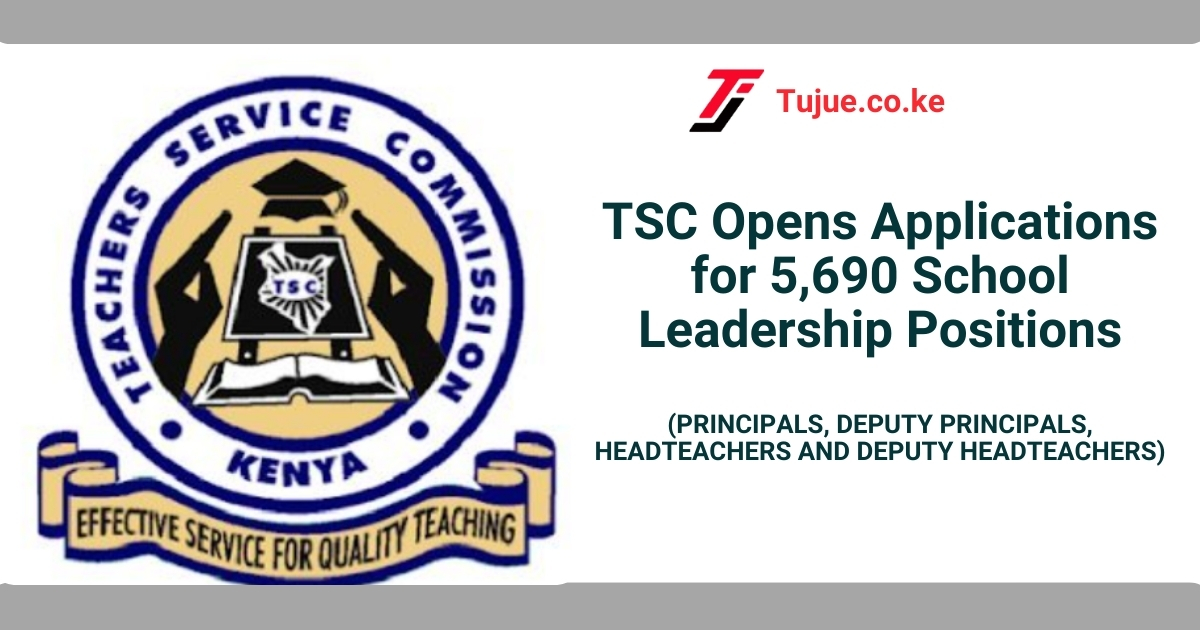 TSC Opens Applications for 5,690 School Leadership Positions