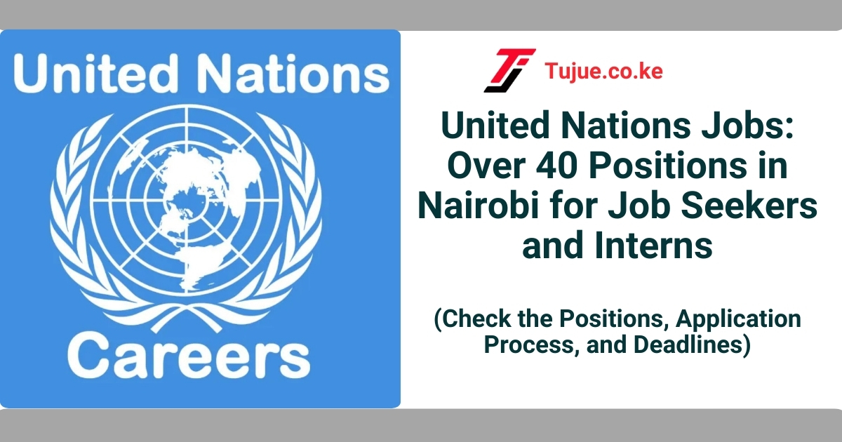 United Nations Jobs Over 40 Positions in Nairobi for Job Seekers and Interns