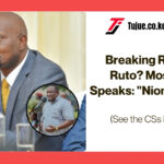 Breaking Ranks with Ruto? Moses Kuria Speaks: "Niongee Initoke"