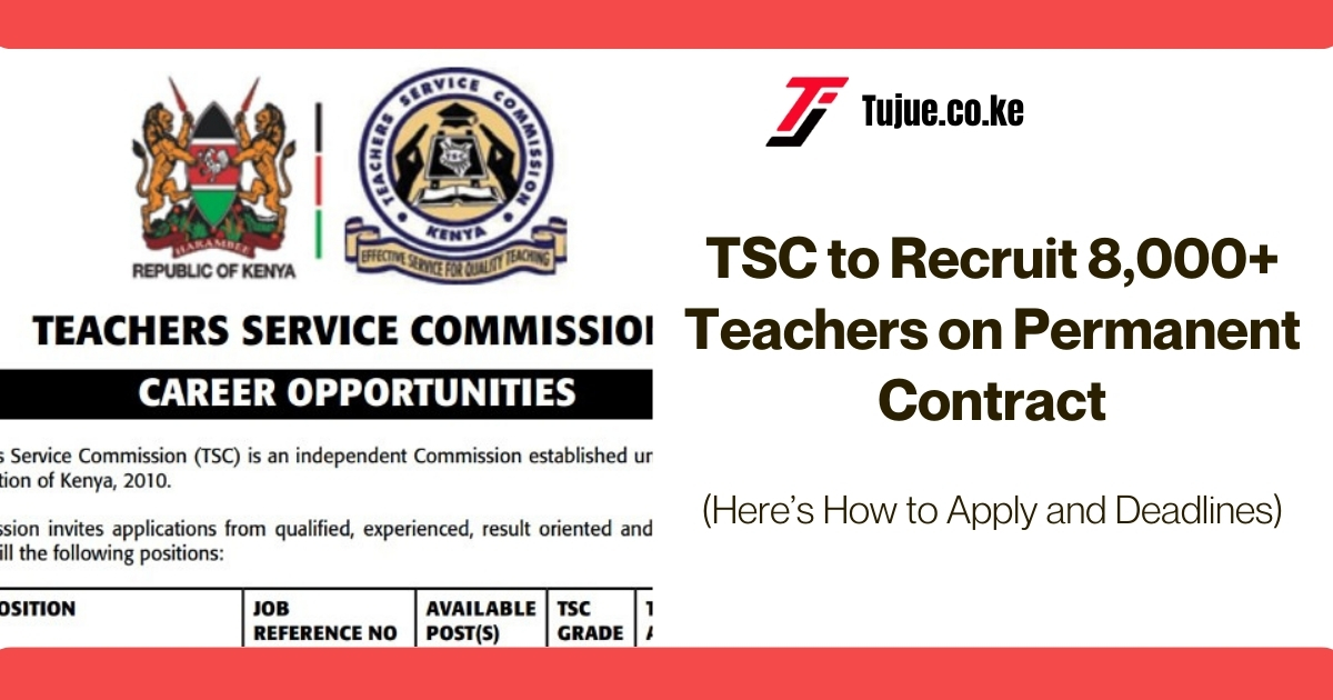 TSC to Recruit 8,000+ Teachers on Permanent Contract