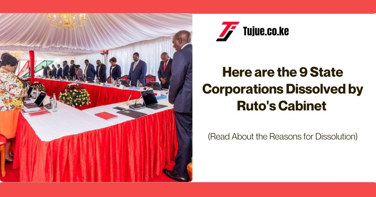 Here are the 9 State Corporations Dissolved by Ruto’s Cabinet