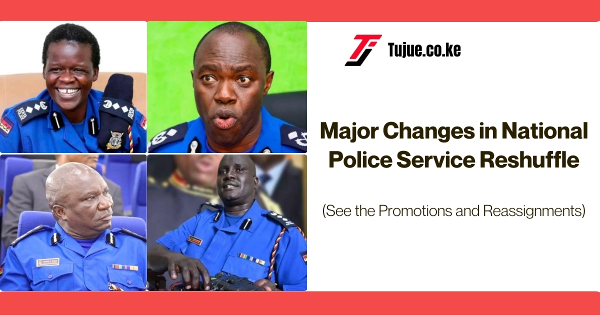 Major Changes in National Police Service Reshuffle