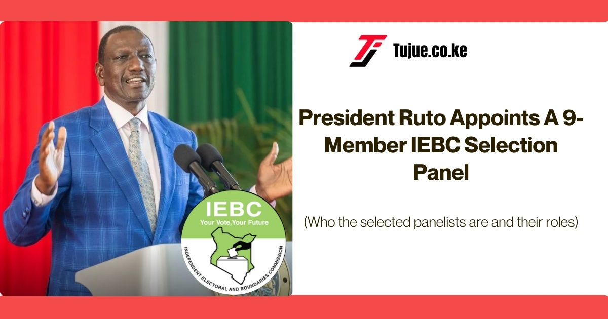 President Ruto Appoints A 9-Member IEBC Selection Panel