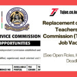 Replacement of Teachers at Teachers Service Commission (TSC) - 8,000+ Job Vacancies