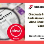 Graduate Internships at Zade Associates LLP and Absa Bank Limited Job Vacancies