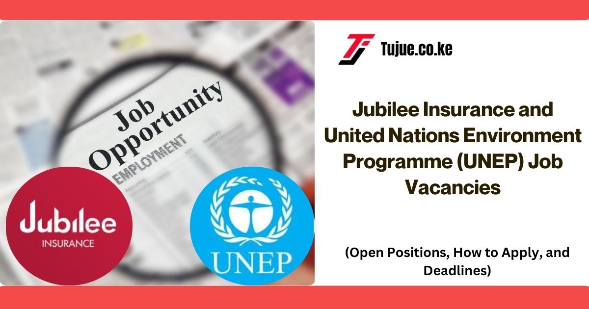 Jubilee Insurance and United Nations Environment Programme (UNEP) Job Vacancies