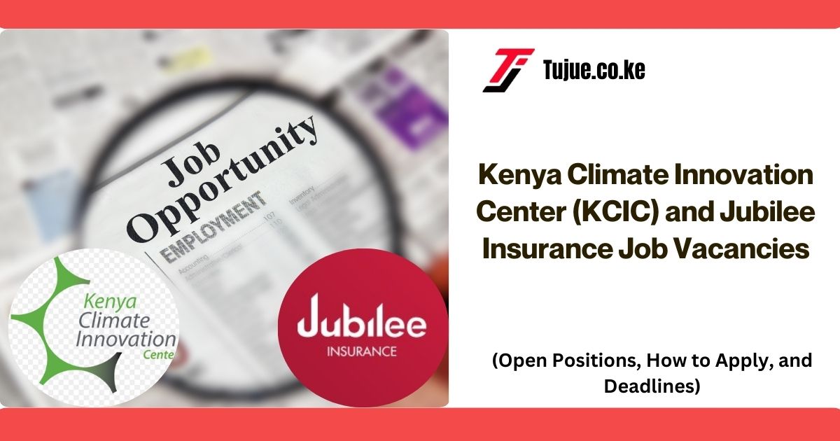 Kenya Climate Innovation Center (KCIC) and Jubilee Insurance Job Vacancies